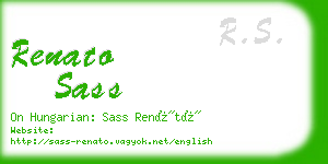 renato sass business card